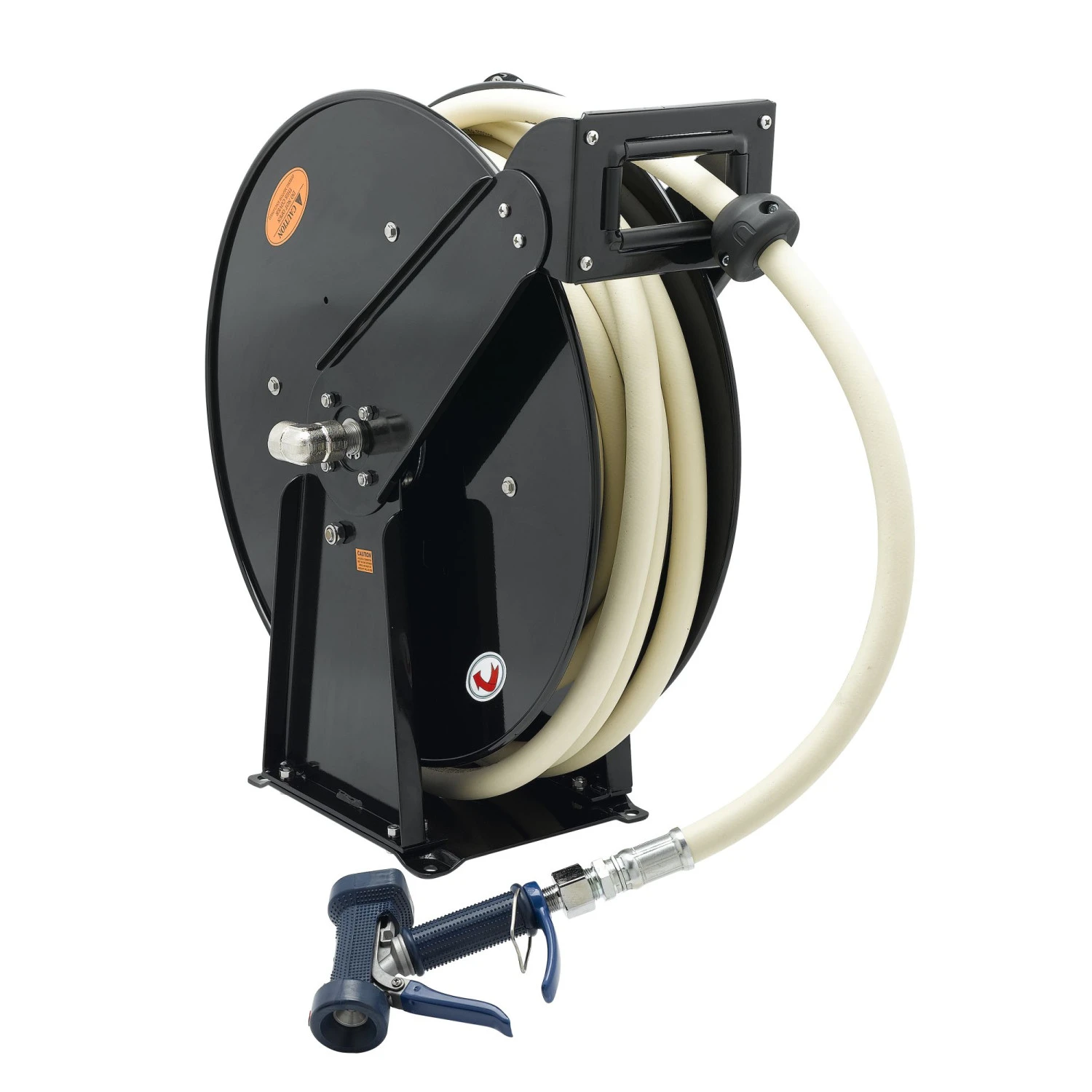 Hose Reel, Open, Epoxy Coated Steel, 3/4 Inch x 50 Feet Hose