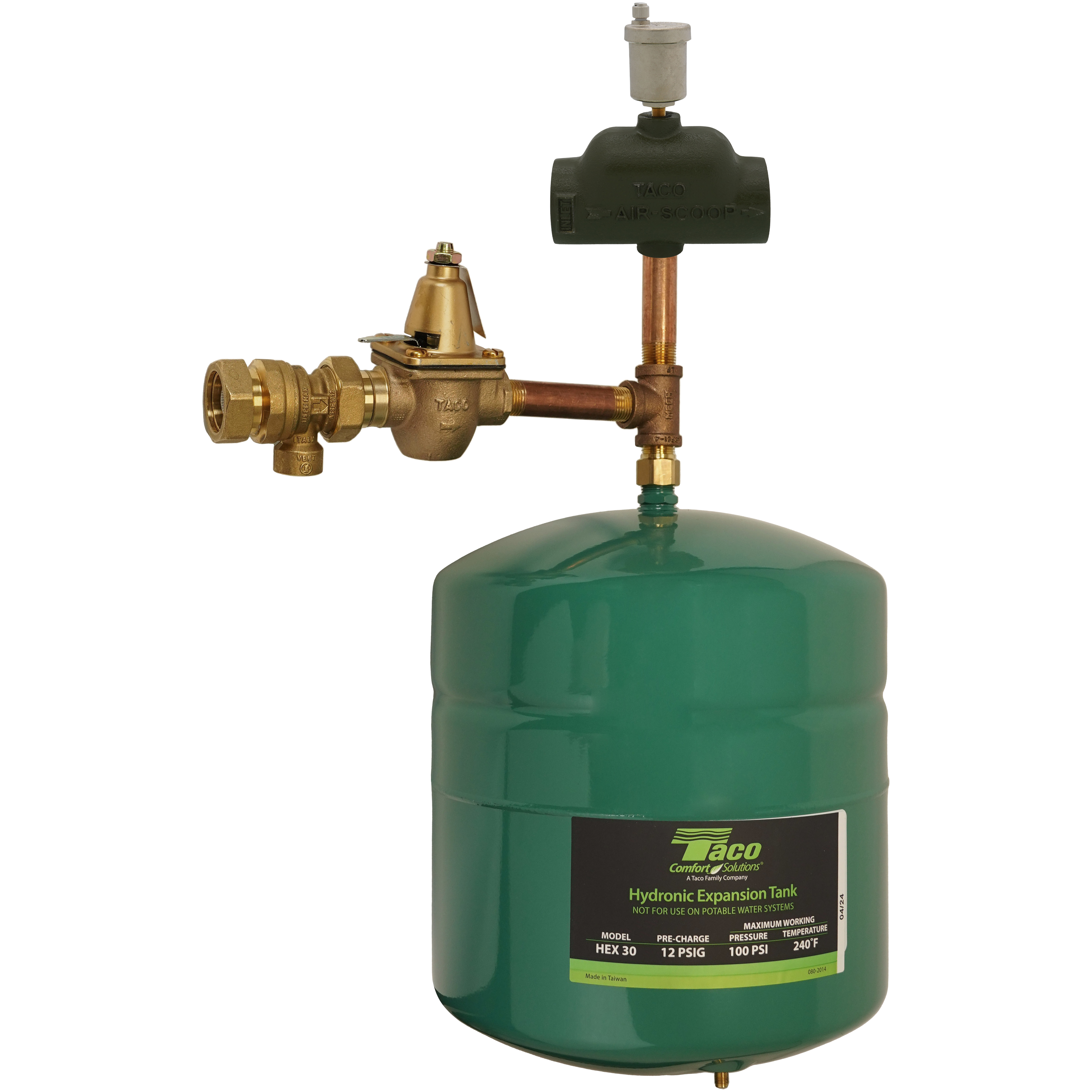 Boiler Trim Kit Air Separator, Feed Valve, Backflow Preventer,1-1/4 Inch Size