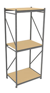 Bulk Storage Rack Starter, Particleboard Decking, 36 x 48 x 120 Inch Size