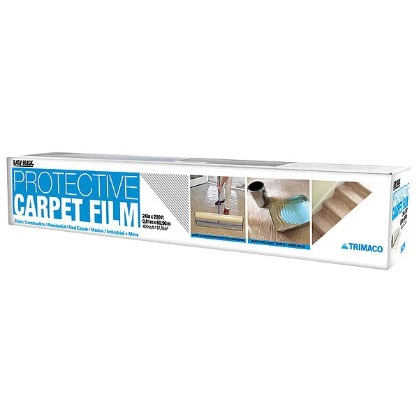 Carpet Film, 2 mil, 24 Inch x 200, Reverse Wound