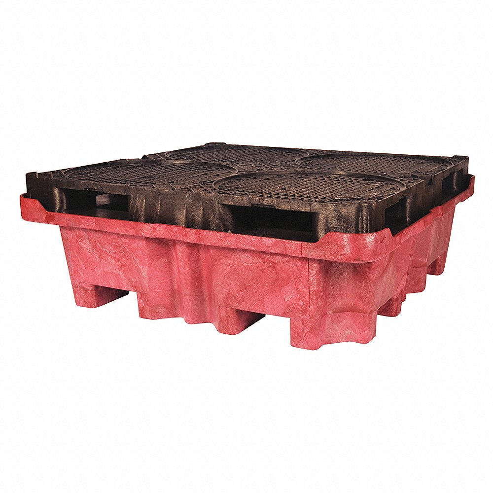 Drum Spill Containment Pallet, 51 Inch L