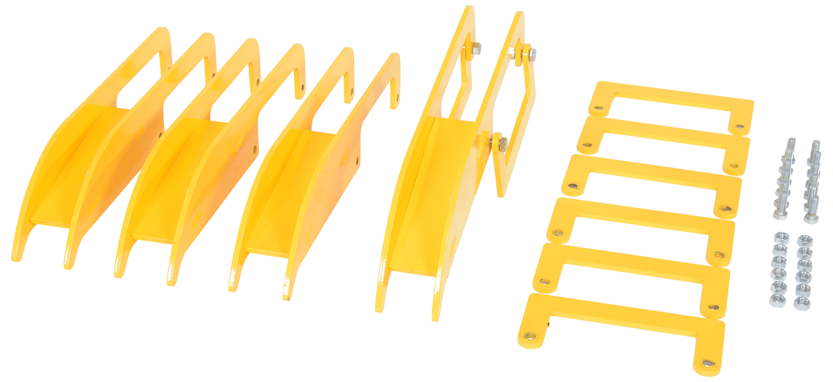 Steel Additional Arms To Connect To An Open Center Bulk Bag Lifter, Yellow
