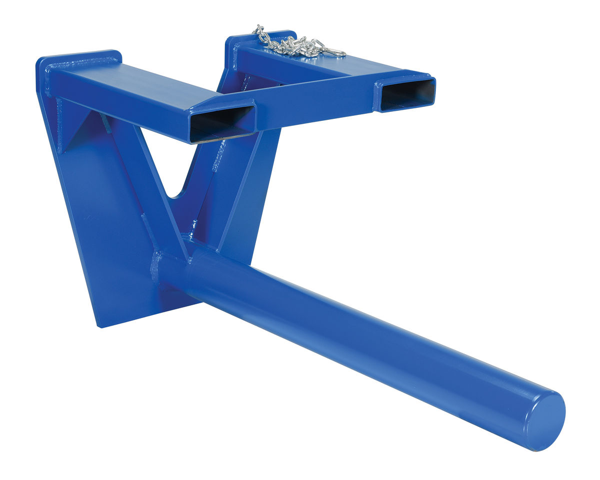 Steel Coil Lifter Fork Mounted Inverted, 48 Inch, 5500 lb Capacity, Blue