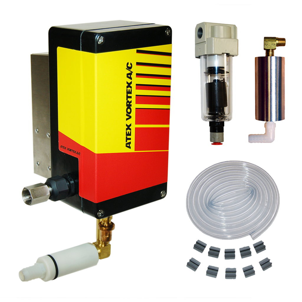 Vortex A/C, 1500 BTU/hr, NPT Ports, With Filter