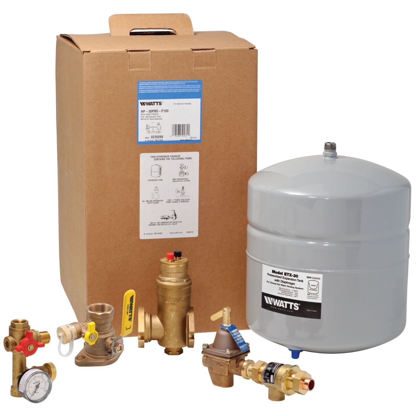 Boiler Installations Hydronic Package Kit, 1 Inch Size