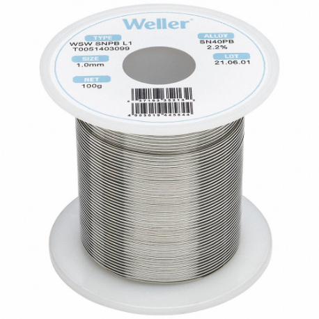 Solder Wire, 1 mm X 100 G, Snpb L1, 60% Tin, 40% Lead