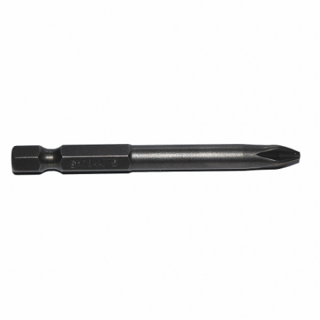 Power Bit, #2 Fastening Tool Tip Size, 3 1/2 Inch Length, 1/4 Inch Hex Shank Size, 250PK